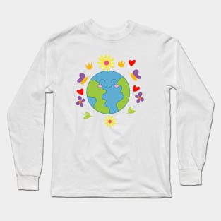 Adorable earth Long Sleeve T-Shirt